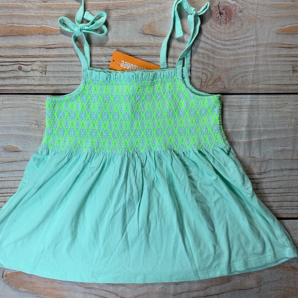 NWT Gymboree Smocked sleeveless tie shoulder shirt